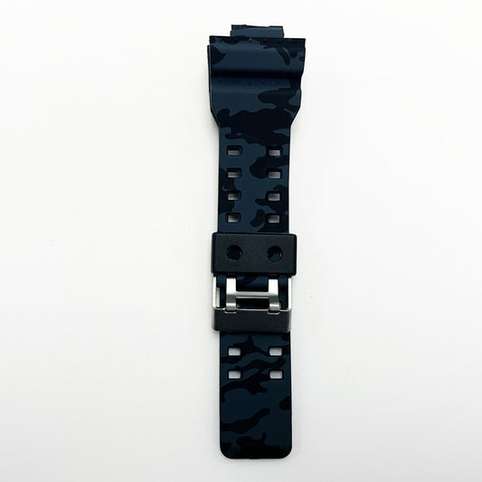 16 MM Silicone Army Style Watch Band Black Color Quick Release Regular Size G Shock Casio Watch Strap - Universal Jewelers & Watch Tools Inc.