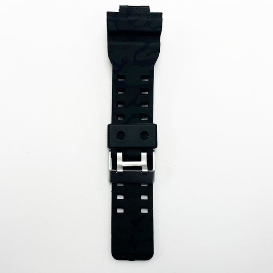 16 MM Silicone Army Style Watch Band Dark Green Color Quick Release Regular Size G Shock Casio Watch Strap - Universal Jewelers & Watch Tools Inc.