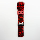 16 MM Silicone Army Style Watch Band Red Color Quick Release Regular Size G Shock Casio Watch Strap