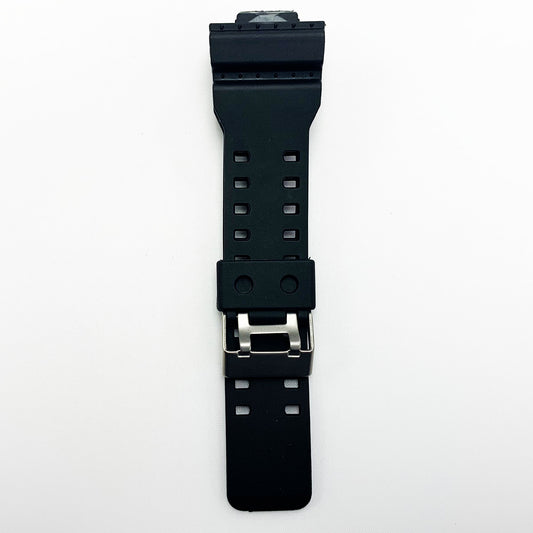 16 MM Silicone Watch Band Black Color Quick Release Regular Size G Shock Casio Watch Strap - Universal Jewelers & Watch Tools Inc.