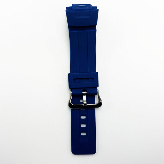 16 MM Silicone Watch Band Blue Color Quick Release Regular Size G Shock Casio Watch Strap - Universal Jewelers & Watch Tools Inc.