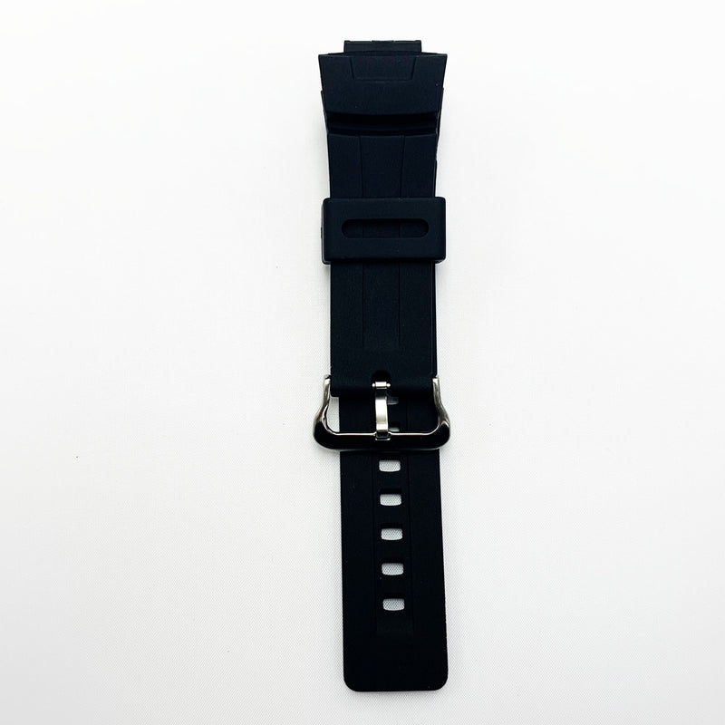 Load image into Gallery viewer, 16 MM Silicone Watch Band Dark Black Color Quick Release Regular Size G Shock Casio Watch Strap
