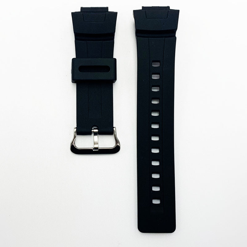 Load image into Gallery viewer, 16 MM Silicone Watch Band Dark Black Color Quick Release Regular Size G Shock Casio Watch Strap
