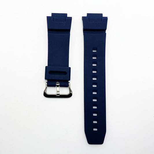 16 MM Silicone Watch Band Dark Blue Color Quick Release Regular Size G Shock Casio Watch Strap - Universal Jewelers & Watch Tools Inc.