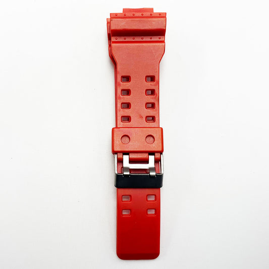 16 MM Silicone Watch Band Red Color Quick Release Regular Size G Shock Casio Watch Strap - Universal Jewelers & Watch Tools Inc.