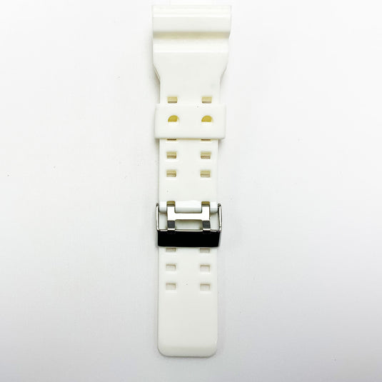 16 MM Silicone Watch Band White Color Quick Release Regular Size G Shock Casio Watch Strap