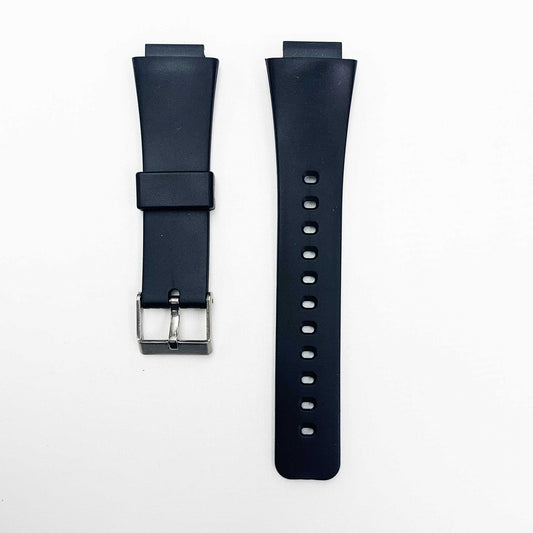 16MM PVC Plastic Watch Band Black Plain Special Fitting for Casio Timex Seiko Citizen Iron Man Watches - Universal Jewelers & Watch Tools Inc.