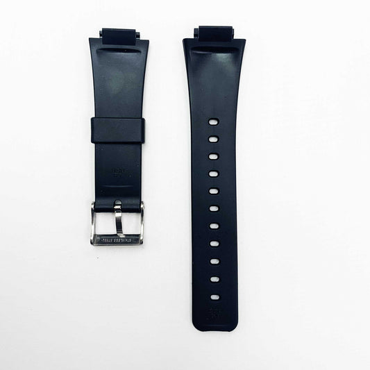 16MM PVC Plastic Watch Band Black Plain Special Fitting for Casio Timex Seiko Citizen Iron Man Watches - Universal Jewelers & Watch Tools Inc.