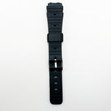 18 mm pvc sports watch band black color quick release xl size watch strap 1