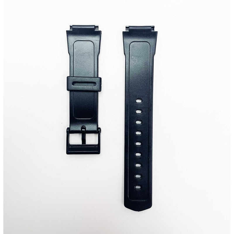 Load image into Gallery viewer, 18mm pvc plastic watch band black 100ft for casio timex seiko citizen iron man watches
