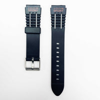 18mm pvc plastic watch band black 100m sport for casio timex seiko citizen iron man watches