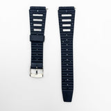 18mm pvc plastic watch band black easy pin for casio timex seiko citizen iron man watches