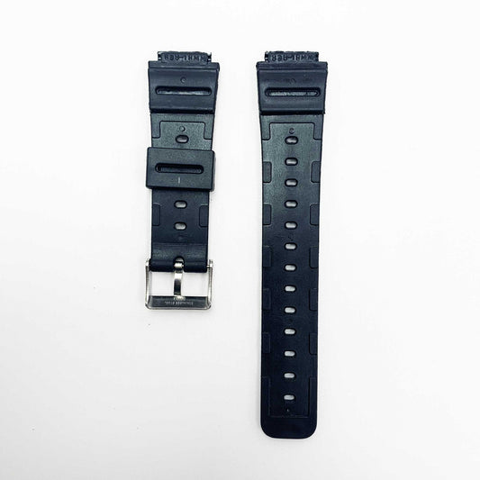 18MM PVC Plastic Watch Band Black GShock Sports for Casio Timex Seiko Citizen Iron Man Watches - Universal Jewelers & Watch Tools Inc.
