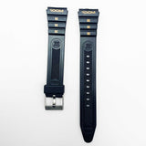 18mm pvc plastic watch band black kreisler 100 casio timex seiko citizen iron man watches