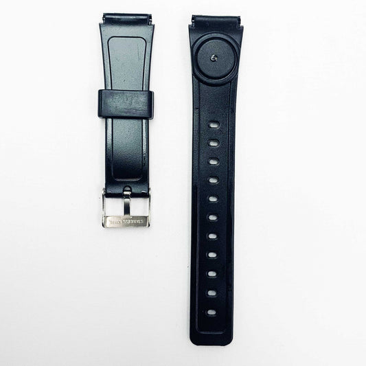 18MM PVC Plastic Watch Band Black Navigator for Casio Timex Seiko Citizen Iron Man Watches - Universal Jewelers & Watch Tools Inc.