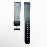18mm pvc plastic watch band black plain sports for casio timex seiko citizen iron man watches