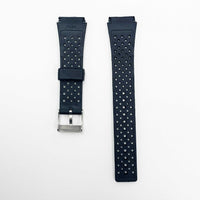 18mm pvc plastic watch band black smart design for casio timex seiko citizen iron man watches