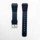 18MM PVC Plastic Watch Band Black ZigZag for Casio Timex Seiko Citizen Iron Man Watches - Universal Jewelers & Watch Tools Inc.