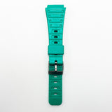 20 mm pvc casio watch band green color quick release regular size watch strap 1