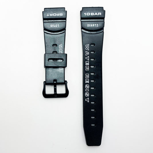 20 MM PVC Sports Watch Band Black Color Quick Release Regular Size Watch Strap - Universal Jewelers & Watch Tools Inc.