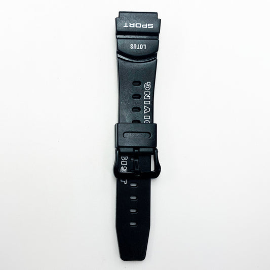 20 MM PVC Sports Watch Band Black Color Quick Release Regular Size Watch Strap - Universal Jewelers & Watch Tools Inc.