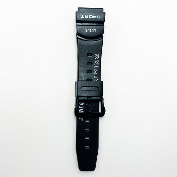 20 mm pvc sports watch band black color quick release regular size watch strap 1