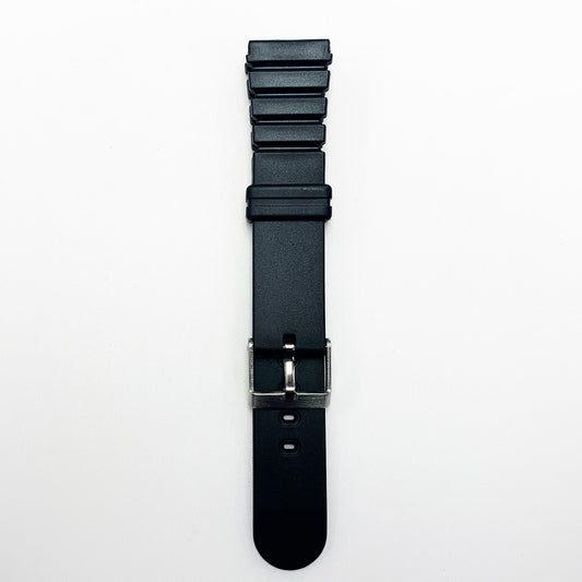 20 MM PVC Watch Band Black Color Quick Release XL Size Watch Strap - Universal Jewelers & Watch Tools Inc.