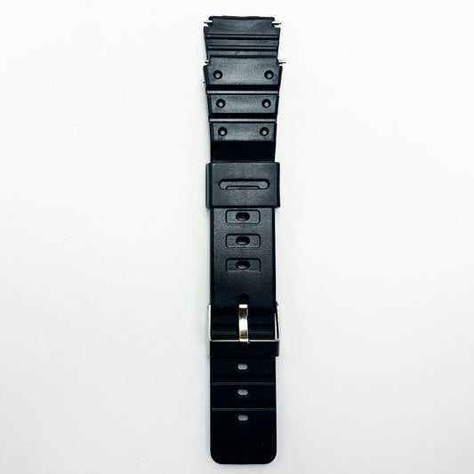 20 MM PVC Watch Band With Easy Pin Black Color Quick Release Regular Size Watch Strap - Universal Jewelers & Watch Tools Inc.