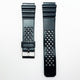 20 MM PVC Watch Band in Dot Style Black Color Quick Release Regular Size Watch Strap - Universal Jewelers & Watch Tools Inc.