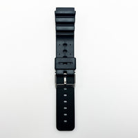 20 mm pvc zig zag style watch band black color quick release regular size watch strap 1