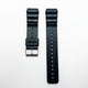 20 mm pvc zig zag style watch band black color quick release regular size watch strap 1
