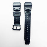 20mm pvc plastic watch band black 10bar quartz for casio timex seiko citizen iron man watches