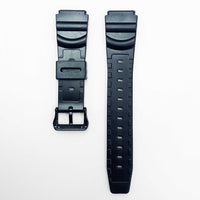 20mm pvc plastic watch band black 10bar water resist for casio timex seiko citizen iron man watches