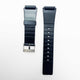 20MM PVC Plastic Watch Band Black CA20MF Special Fitting for Casio Timex Seiko Citizen Iron Man Watches - Universal Jewelers & Watch Tools Inc.