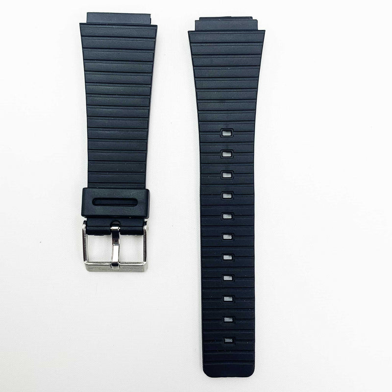 Load image into Gallery viewer, 20mm pvc plastic watch band black lining special fitting for casio timex seiko citizen iron man watches

