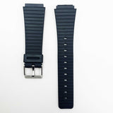 20mm pvc plastic watch band black lining special fitting for casio timex seiko citizen iron man watches