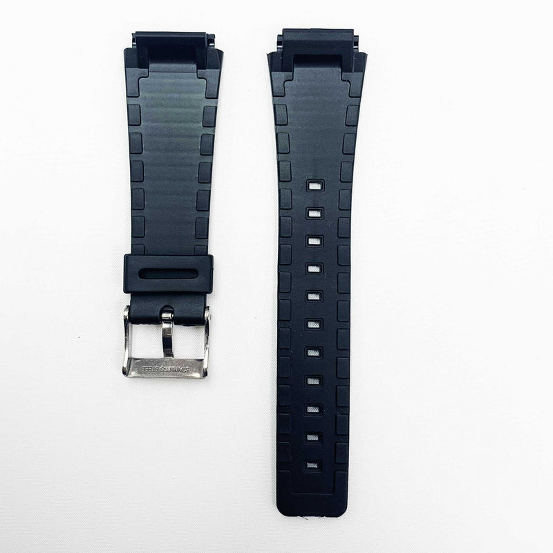 Load image into Gallery viewer, 20mm pvc plastic watch band black lining special fitting for casio timex seiko citizen iron man watches
