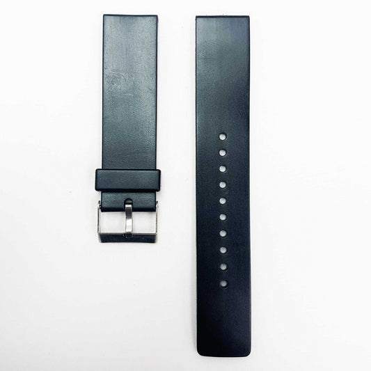 20MM PVC Plastic Watch Band Black Plain for Casio Timex Seiko Citizen Iron Man Watches - Universal Jewelers & Watch Tools Inc.