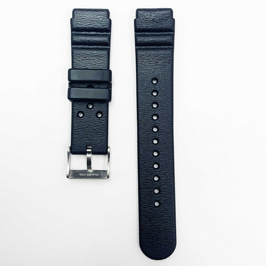 20MM PVC Plastic Watch Band Black Thin Sporty for Casio Timex Seiko Citizen Iron Man Watches - Universal Jewelers & Watch Tools Inc.