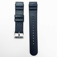 20mm pvc plastic watch band black thin sporty for casio timex seiko citizen iron man watches