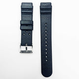 20mm pvc plastic watch band black thin sporty for casio timex seiko citizen iron man watches