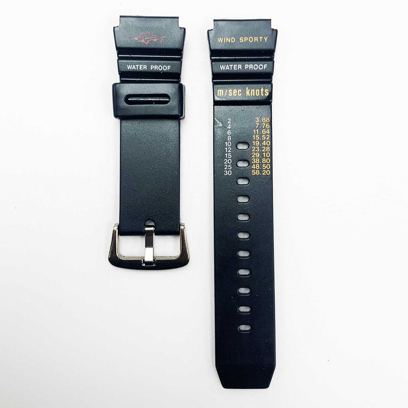 Load image into Gallery viewer, 20mm pvc plastic watch band black wind sporty for casio timex seiko citizen iron man watches
