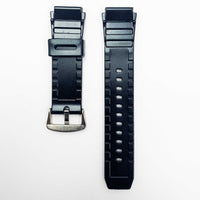 20mm pvc plastic watch band black wind sporty for casio timex seiko citizen iron man watches