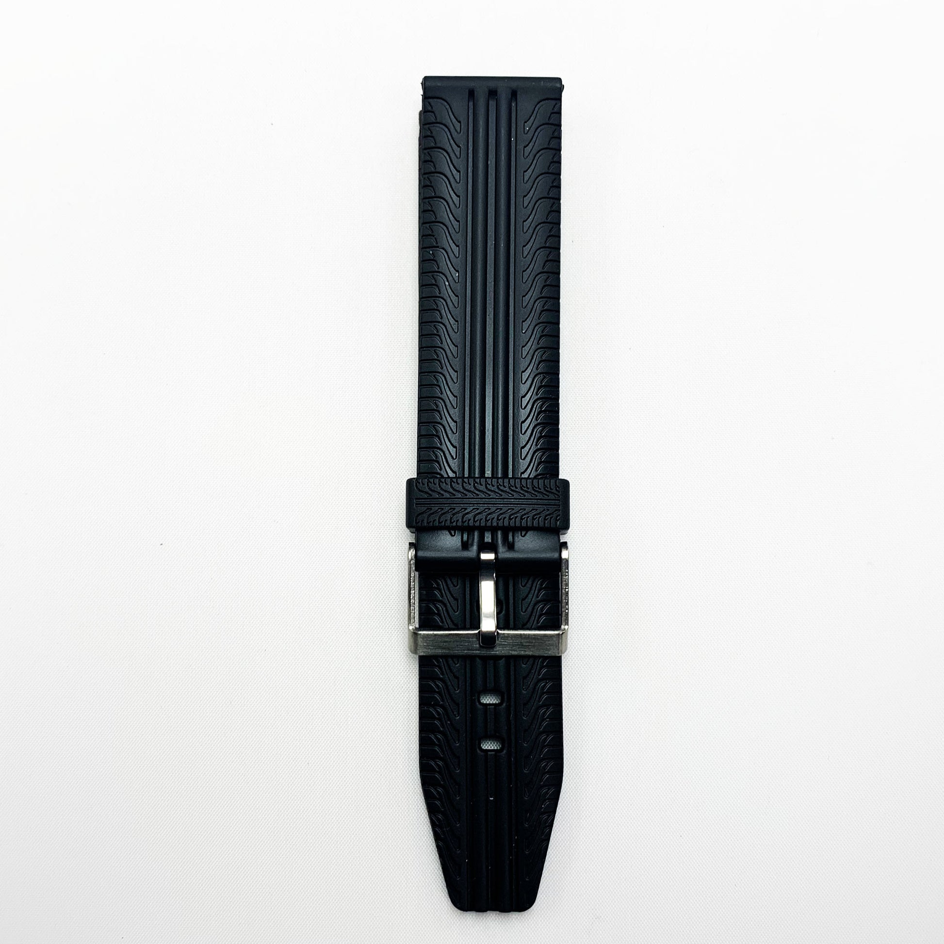 22 mm pvc extra grip watch band with black color quick release regular size watch strap 1