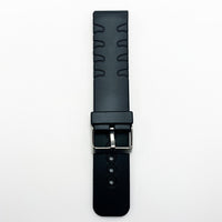 22 mm pvc plain fin style watch band with black color quick release regular size watch strap 1