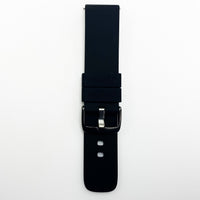 22 mm pvc plain watch band black color quick release regular size watch strap 1
