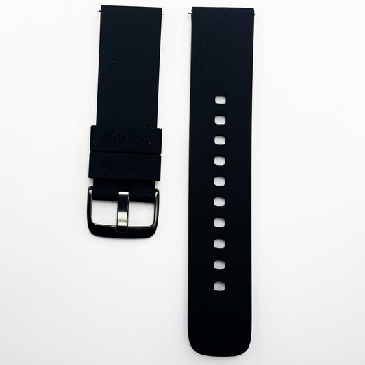 22 MM PVC Plain Watch Band Black Color Quick Release Regular Size Watch Strap - Universal Jewelers & Watch Tools Inc.
