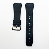 22 mm pvc plain watch band with easy pin black color quick release regular size watch strap 1