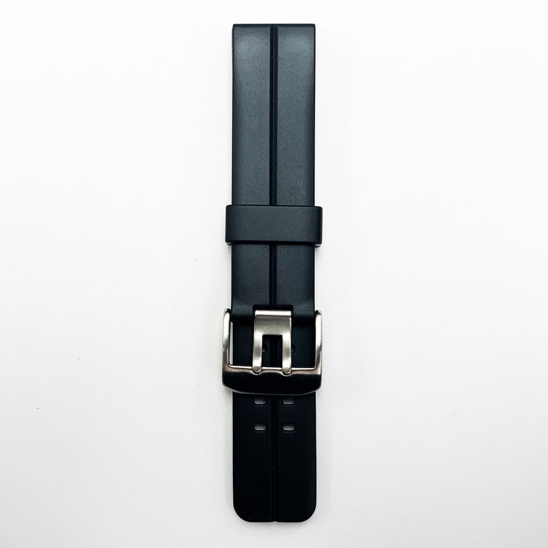 Load image into Gallery viewer, 22 mm pvc special watch band black color quick release regular size watch strap 1

