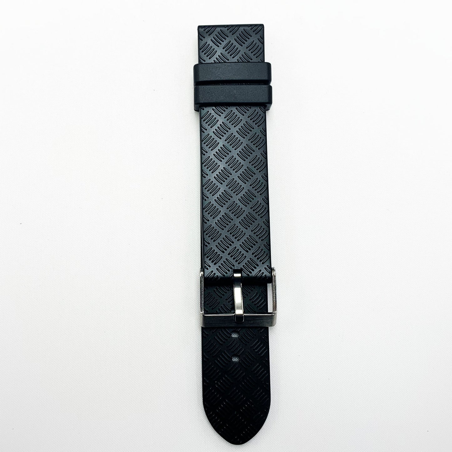 22 MM PVC Texture Watch Band With Black Color Quick Release Regular Size Watch Strap - Universal Jewelers & Watch Tools Inc.